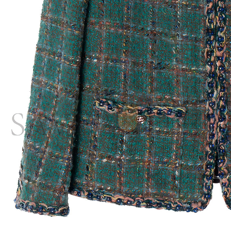 Ch**el green tweed jacket p75152